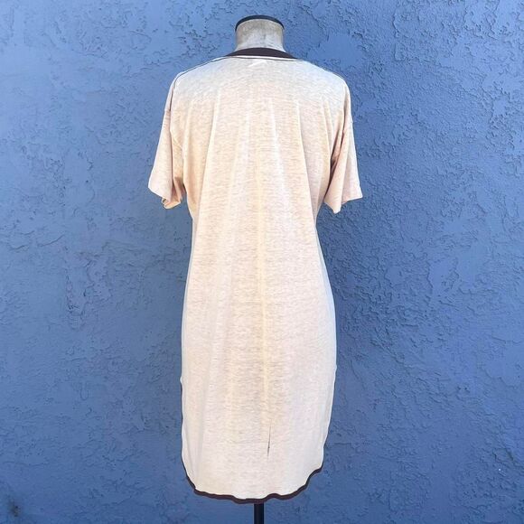 Vintage T-shirt Dress 80s Threadbare lounge tee Size M/L - Picture 5 of 8